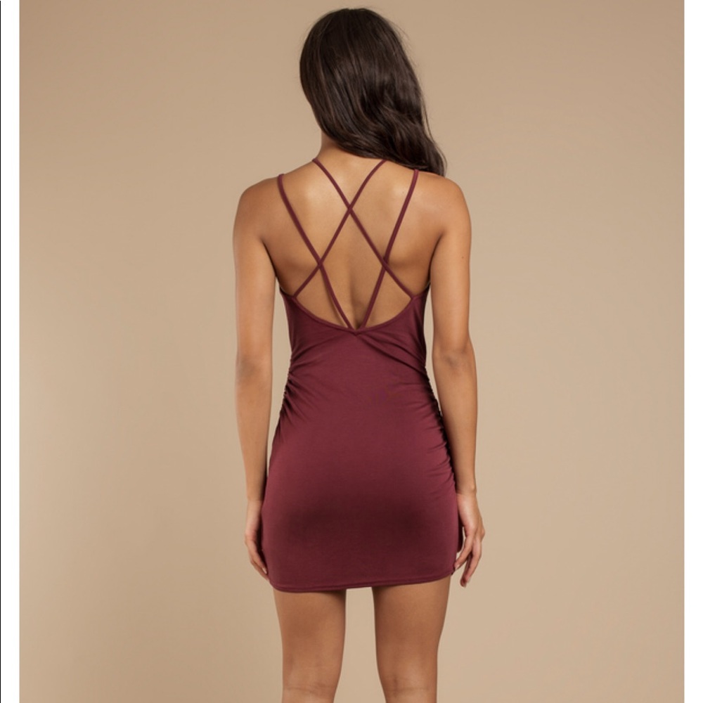 Tobi Talking Body Wrap Bodycon Dress - Picture 2 of 4